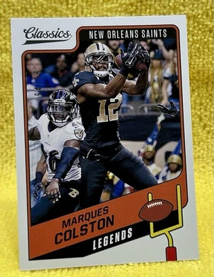 2021 Panini Classics - Legends Marques Colston #144 Red Back /99 - Image 1 of 2