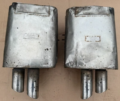 Ferrari 456 exhaust muffler exhaust rear silencers 156347 156348 - Bild 1 von 4