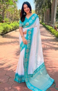 BLUSA SARI DE NOVIA INDIA PAKISTANÍ BODA SARI NUEVA FIESTA DE DISEÑADOR DE BOLLYWOOD - Imagen 1 de 2