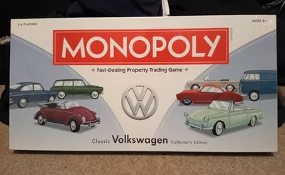 Classic Volkswagen Monopoly game VW Beetle Type 3 Splitscreen Bus Karmann Ghia  - Image 1 of 4