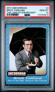 Anchorman: The Legend of Ron Burgandy 2011 - Brick Tamlan #4 PSA 10 - Imagen 1 de 3