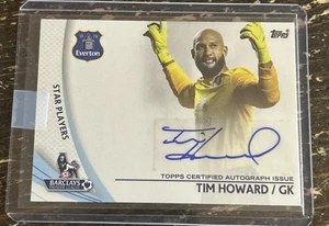 2013 Topps Premier Soccer Tim Howard Auto SP-TW - Bild 1 von 2