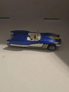 1990 Mattel Hot Wheels Blue Convertible With Yellow And White Vehicle Car 1/64 - Picture 1 of 5