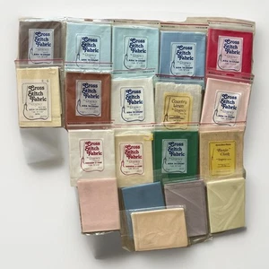 Lot of 19 REGENCY Mills Aida Cross Stitch 14 & 22 Ct Fabric 100% Cotton 12x18 - Picture 1 of 9