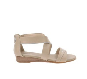 NeroGiardini Scarpe E513390D Sandali Donna in Pelle Beige Chiusura Zip - Imagen 1 de 8