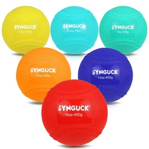 6 Pack Weighted Plyo Balls Set (3.5-16 oz) for Baseball & Softball Training -... - Picture 1 of 9