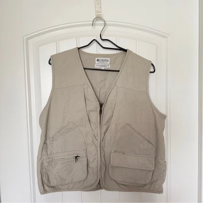 Columbia Women Fossil Tan Elkhorn Outdoor Fishing Utility Hunting Large Vest - Image 1 of 4