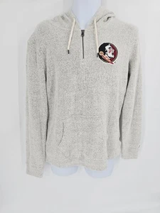 League Collegiate Outfitters Florida State Hooded Sweatshirt Mens Size M 1/4 Zip - Picture 1 of 8