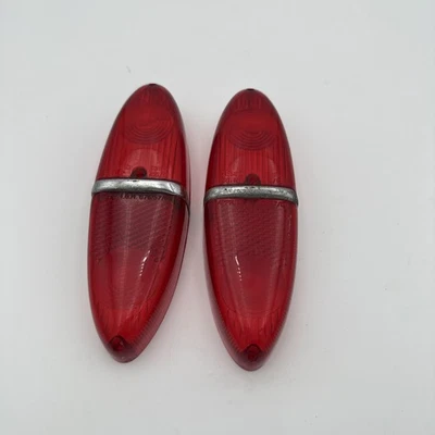 PLASTICHE FANALI POSTERIORI FIAT 1100 1956/60 ALTISSIMO 455/12 USATE ORIGINALI - Immagine 1 di 3