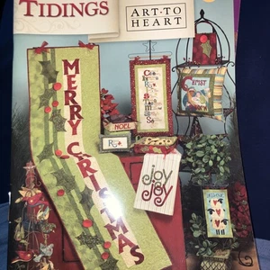 Tidings Art To Heart Christmas Quilt Book #542B (Nancy Halvorsen, 2010) VG - Picture 1 of 2
