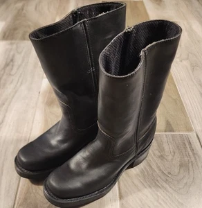 Botas Cortas Frye Campus Mujer 7 M Negras Moto Motociclista Puntera Cuadrada - Imagen 1 de 11