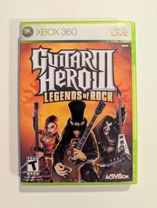 Guitar Hero 3 Legends of Rock Xbox 360 Not for Resale Version for Guitar Set CIB - Picture 1 of 8
