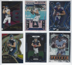 Will Levis Lot (6) RC Football Cards 2024 Panini Prizm Select Inserts Titans - Picture 1 of 2