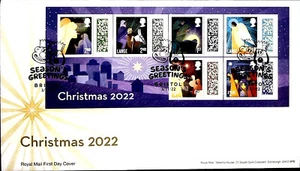 2022 MS FDC - Christmas - Bristol (Wallace & Gromit) Pmk - Post Free - Picture 1 of 2