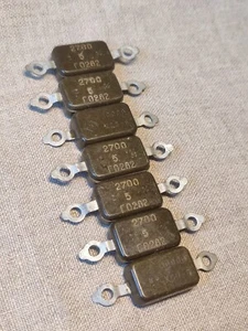 7 pcs. 2700 pF KSO-6 / КСО-6 +/- 5 % 1000 V , Silver Mica Capacitors Audio Amp - Picture 1 of 4