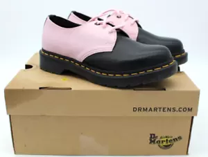 Dr. Martens 1461 Virginia Damen-Oxford-Schuhe aus Leder schwarz pink – Größe 6 - Bild 1 von 9