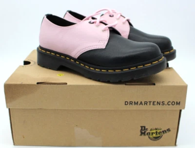 Zapatos Oxford Dr. Martens 1461 para mujer Virginia de cuero negro rosa - talla 6 Foto 1 de 4
