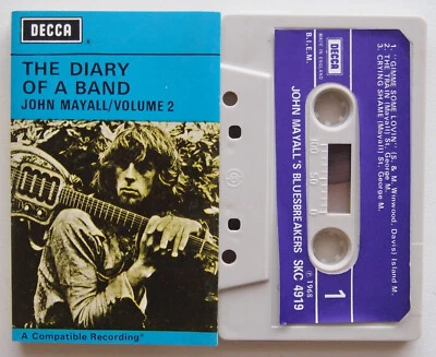 JOHN MAYALL BLUESBREAKERS - DIARY OF A BAND II (DECCA SKC4919) 1970 UK CASSETTE - Image 1 of 4