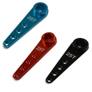 CNC Alu Servo Servohorn Servohebel Futaba Robbe Sumo Savöx 25T Rot Schwarz Blau - Bild 1 von 7