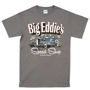 Unisex T-Shirt Big Eddie's Speed Shop Classic Ford Pickup Vintage Hotrod - Bild 1 von 3