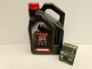 Olio Motul 7100 10W40 syn / entrambi i filtri olio Honda 750 H, J X-ADV dall'anno 17 - Foto 1 di 1