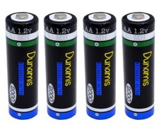 Dunamis AA 1.2v Ni-MH Rechargeable Batteries HIGH CAPACITY 2000 mAh - 4 PACK