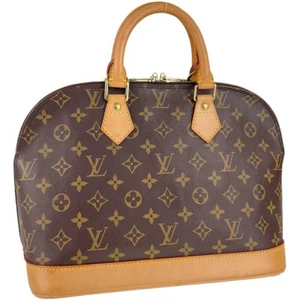 Bolso de Mano Louis Vuitton Monograma Alma Cuero Tela Marrón 2411 - Imagen 1 de 24