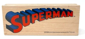 2018 DC Comics 4,25" Superman Stempel Held Inkadinkado 60-01474 Holz - Bild 1 von 8