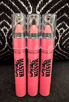 3pk KLEANCOLOR MASTER STROKES BUBBLE GUM PINK TWIST-UP LONG WEAR MATTE LIPSTICK - Image 1 of 4