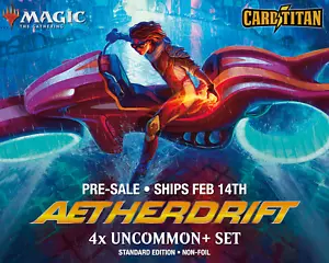 Magic MTG - AETHERDRIFT - 4x Common & Uncommon Set x4 - CARDTITAN - Picture 1 of 2