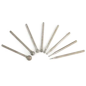 22Pcs 0.5-3mm Spherical Head Diamond Grinding Bits Burr Lapidary Tools for Stone - Picture 1 of 12