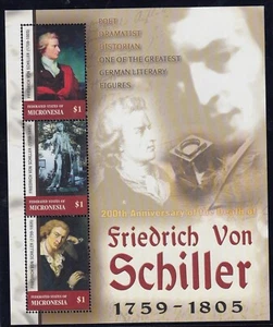 MICRONESIA Sc 639-40 NH MINISHEET+S/S OF 2005 - SCHILLER - (JO23) - Picture 1 of 2