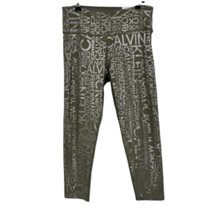 Calvin Klein Performance Super Support High Waist 7/8 Leggings Green XL NWT - Picture 1 of 11