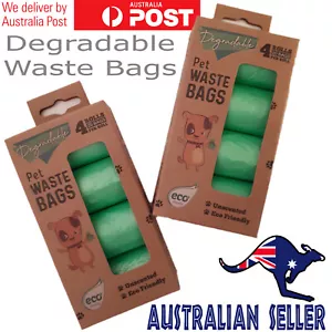 80 to 800 Degradable Poop Bags Bulk Waste Litter Pooper Scooper Pet Dog Cat Poo - Picture 1 of 13