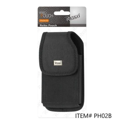 PH02B-BK REIKO EXTRA LARGE POUCH BELT LOOP HOLSTER CELL PHONE CASE UNIVERSAL - Image 1 of 4