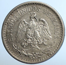 1906 MEXICO City EAGLE RADIANT CAP Old Silver 50 Centavos Mexican Coin i110922