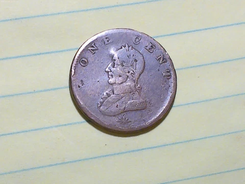 1783 Washington Double Head Colonial Copper Cent Cover
