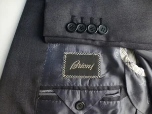 Brioni Suit 48R/38R W34 Gray Italy Great Condition NM COLOSSE - Picture 1 of 11