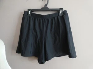 Pantalones cortos de natación Miraclesuit para mujer 10 negros elásticos forrados elásticos línea A - Imagen 1 de 9