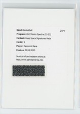 2022-23 Panini Spectra Basketball Meta Deep Space Auto Desmond Bane /25 #9
