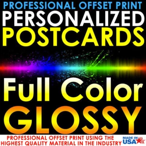 250 POSTALES PERSONALIZADAS IMPRESAS 4X6 A TODO COLOR UV BRILLO OFFSET IMPRESIÓN - Imagen 1 de 1