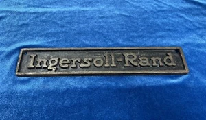 Vintage Ingersoll - Rand Industrial Tool Cast Iron Embossed Nameplate Sign AS-IS - Picture 1 of 24