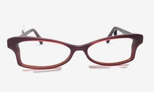 Usado en Excelente Condición Kata Beam 1 Extravagante Marco de Gafas Carmesí Templo de Madera Roja - Imagen 1 de 5