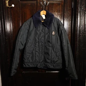 Vintage Refrigiwear Insulated Bomber Jacket Fur Collar Large USA Made Workwear - Picture 1 of 15