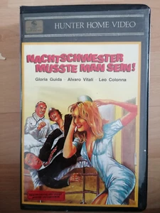 VHS RARITÄT: NACHTSCHWESTER MÜSSTE MAN SEIN  (1979) SEXKOMÖDIE GLORIA GUIDA - Bild 1 von 2