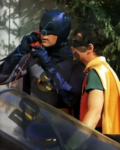 Batman 1966 TV Show Batman Robin West Ward Phone 8x10 Photo - Picture 1 of 1