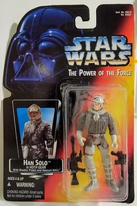1995 Star Wars El Poder de la Fuerza Han Solo en Hoth Gear. Como nuevo en tarjeta - Imagen 1 de 2
