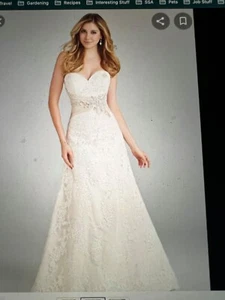 GORGEOUS Sold Out Romance Bridal by Allure 2569 NWOT Size 16 INCREDIBLE SALE! - Picture 1 of 2