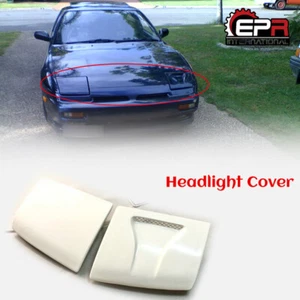For NISSAN 180SX Naca Style FRP Front Headlight Cover Trim Addon 2pcs - Picture 1 of 6