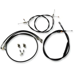 LA Choppers Standard Vinyl Braided Handlebar Cable/Brake Line Kit LA-8150KT-19B - Picture 1 of 1